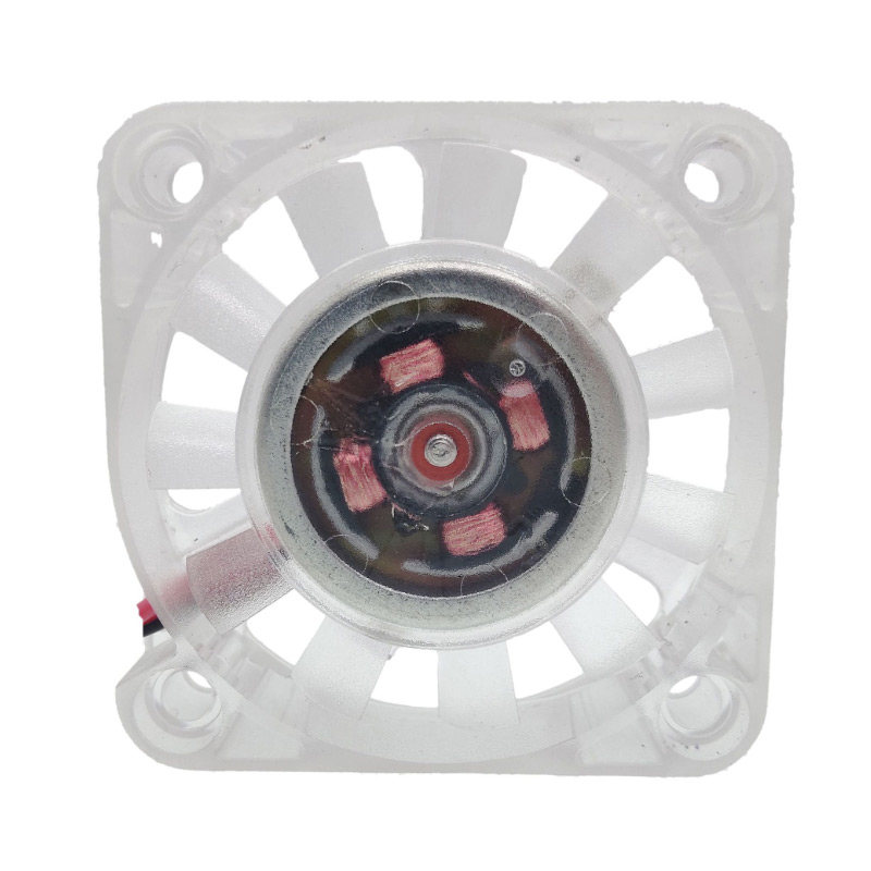 12v4010 fan with lamp fan DC 5V fan transparent with lamp fan large air volume fan low noise