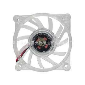 Factory direct sale 6012 cooling fan transparent belt lamp fan large air volume low noise notebook heat sink fan