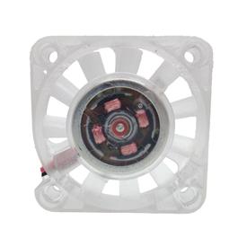 5v4010 transparent fan with lamp directly supplied by manufacturer